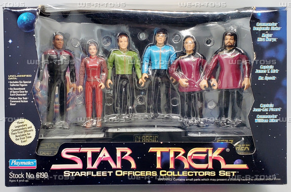 Star Trek Starfleet Officers Collectors Set of 6 Action Figures Playmates 06190