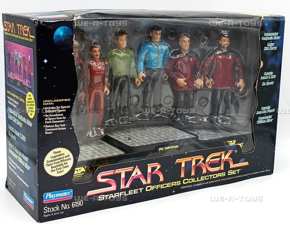 Star Trek Starfleet Officers Collectors Set of 6 Action Figures Playmates 06190