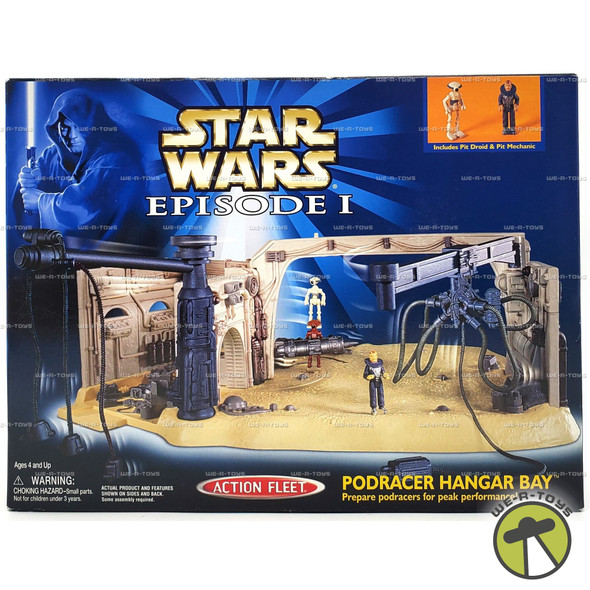 Star Wars Episode I Podracer Hangar Bay Action Fleet Set 1998 Galoob #68156
