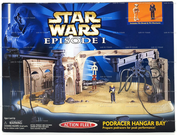 Star Wars Episode I Podracer Hangar Bay Action Fleet Set 1998 Galoob #68156
