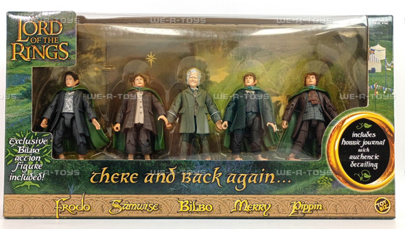 Lord of the Rings There and Back Again Boxed Gift Set of 5 Figures 2003 Toy Biz