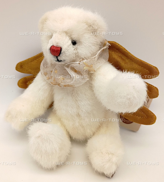 Boyds Bears Angelia Mini Plush Bear White Patty Duke Collection #92004-03