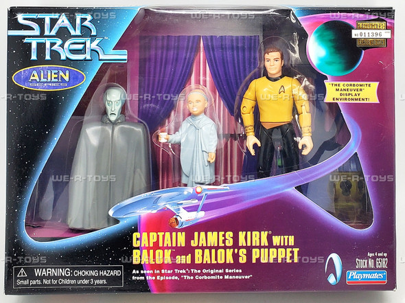 Star Trek Captain James Kirk with Balok and Balok's Puppet Action Figure Set