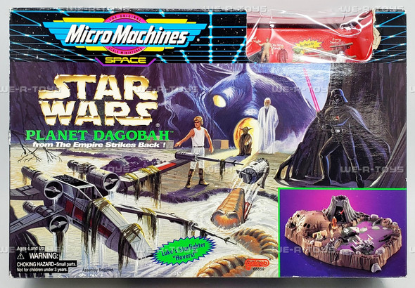 Star Wars Micro Machines Planet Dagobah Playset 1994 Galoob 65859