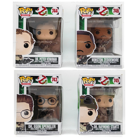 Funko POP! Movies Ghostbusters Set of 4 Vinyl Figures #743, 744, 745, 746