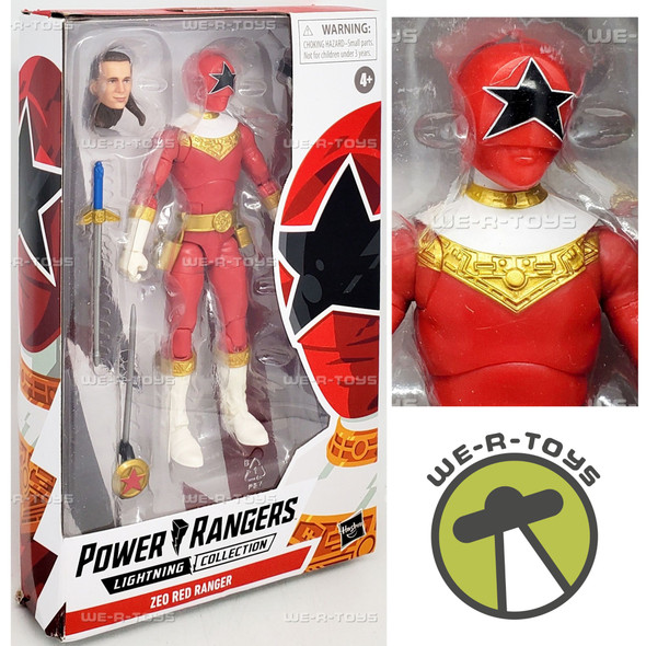 Power Rangers Lightning Collection Zeo Red Ranger Action Figure Hasbro 96042