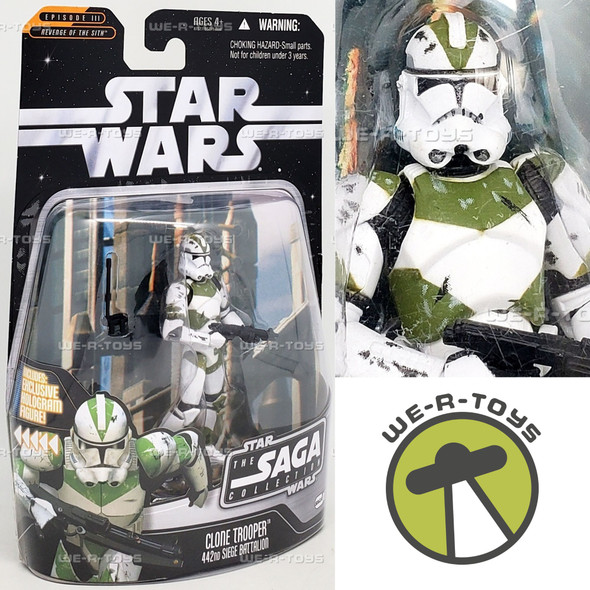 Star Wars The Saga Collection Clone Trooper 442nd Siege Battalion Action Figure