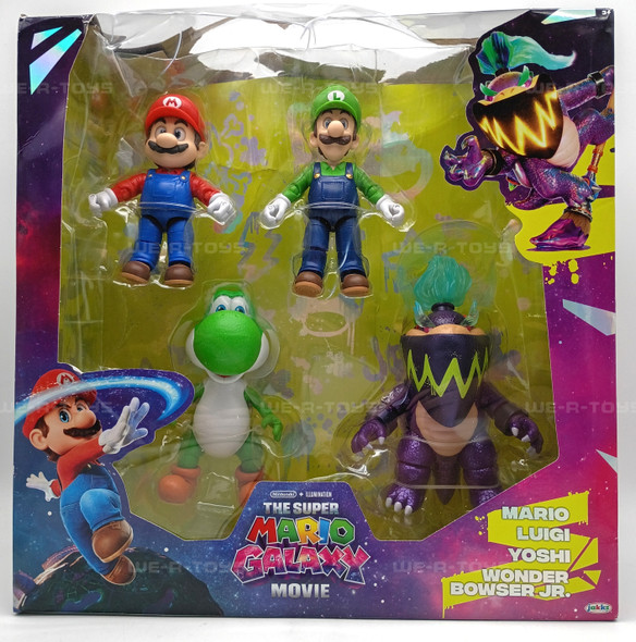 The Super Mario Galaxy Movie Action Figures Set of 4 Jakks Pacific 2026 #43230