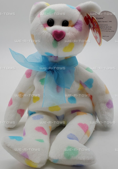 Ty Beanie Baby Kissme the Bear Plush 2001