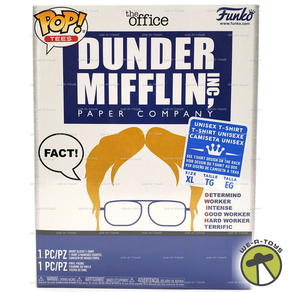 Funko Pop! Tees The Office Dwight Schrute Vinyl Figure & Shirt 2019 XL #44301