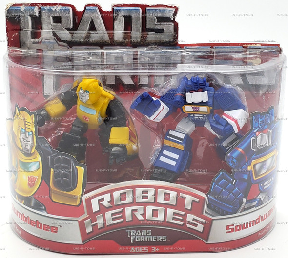 Transformers Robot Heroes Bumblebee vs Soundwave Mini Figure Set Hasbro #82914