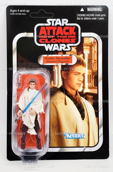 Star Wars Attack of the Clones Anakin Skywalker Peasant Disguise Figure 54585