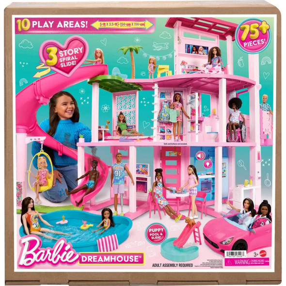 Barbie Dreamhouse Pool Party Doll House with 75+ Piece Playset