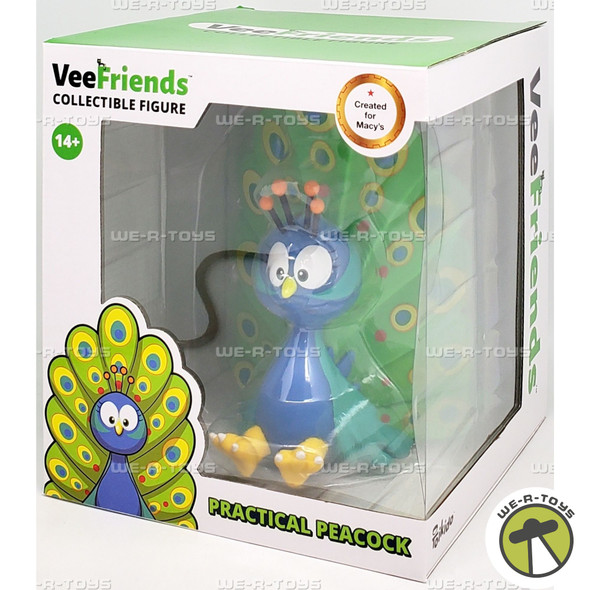 VeeFriends Collectible 6" Vinyl Practical Peacock Collectible Figurine YuMe