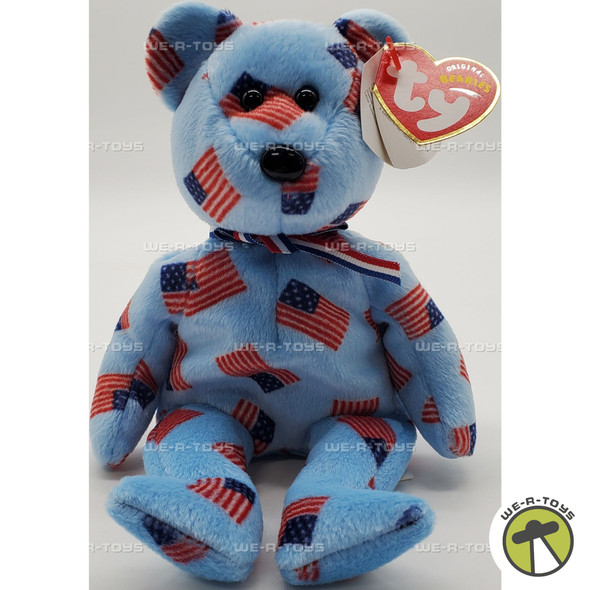 Ty Beanie Babies Union the Bear with Black Nose Plush 2003