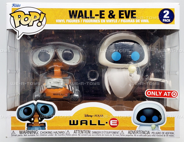 Funko POP Disney Pixar Wall-E and Eve Cinyl Figure 2 Pack 58689