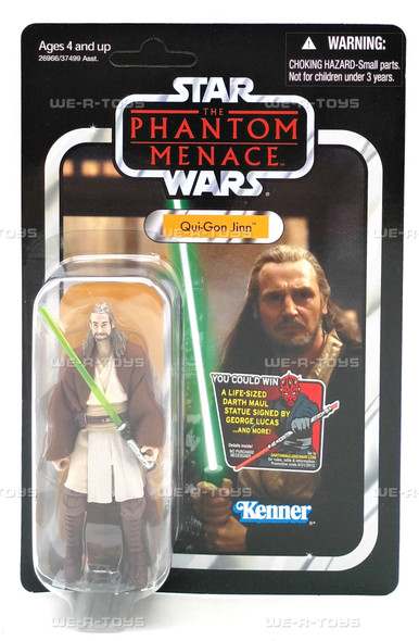 Star Wars The Phantom Menace Qui-Gon Jinn Action Figures 2011 Kenner 26966