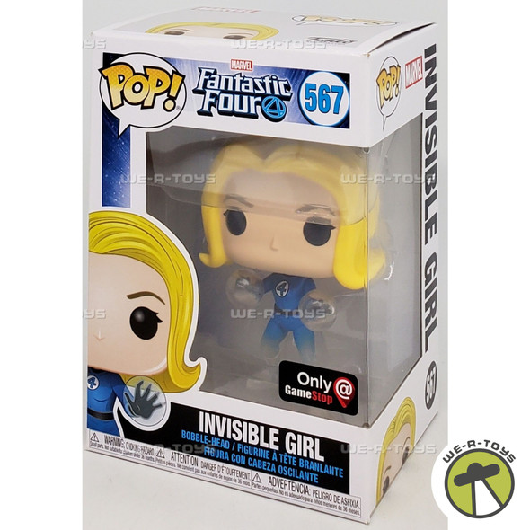 Funko POP Marvel Fantastic Four Invisible Girl 567 Vinyl Bobble Head Figure