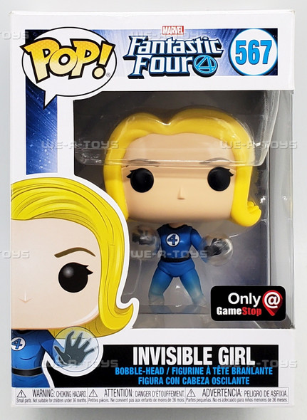 Funko POP Marvel Fantastic Four Invisible Girl 567 Vinyl Bobble Head Figure