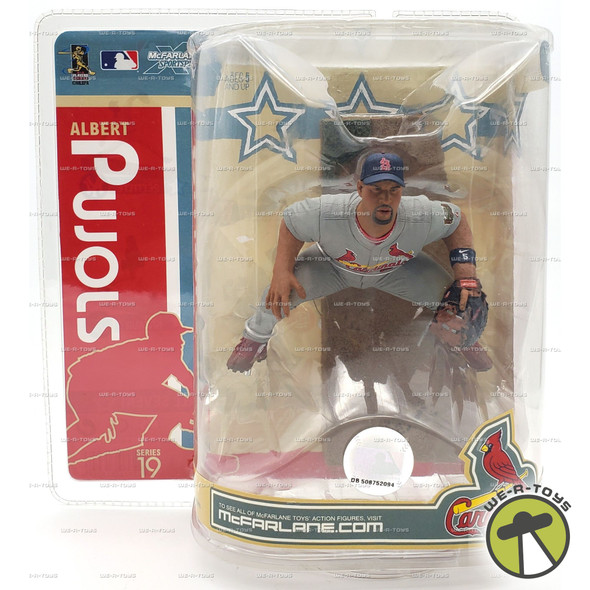 MLB Cardinals #5 Albert Pujols Action Figure Gray Jersey 2007 McFarlane #71304