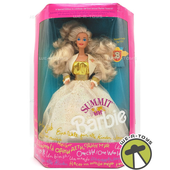 Summit Barbie Doll Special First Edition & Summit Badge 1990 Mattel 7027 Blonde