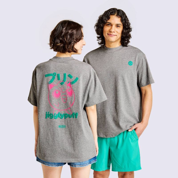 Adult Jigglypuff Graphic Pokemon Print Short Sleeve Crewneck T-Shirt Medium