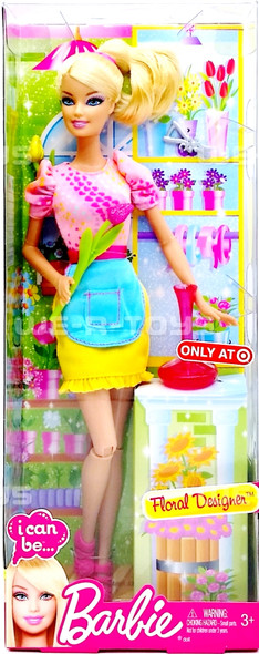 Barbie I Can Be Floral Designer Target Exclusive 2012 Mattel Y7485 NRFB
