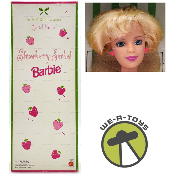 Strawberry Sorbet Barbie Doll Avon Exclusive Special Edition 1998 Mattel #20317