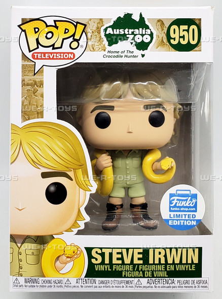 Funko POP Television Australia Zoo Crocodile Hunter Steve Irwin 950 Figure