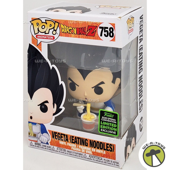 Funko POP Animation Dragon Ball Z Vegeta Eating Noodles 758 Vinyl Figure