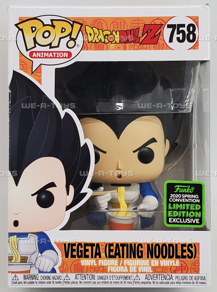 Funko POP Animation Dragon Ball Z Vegeta Eating Noodles 758 Vinyl Figure