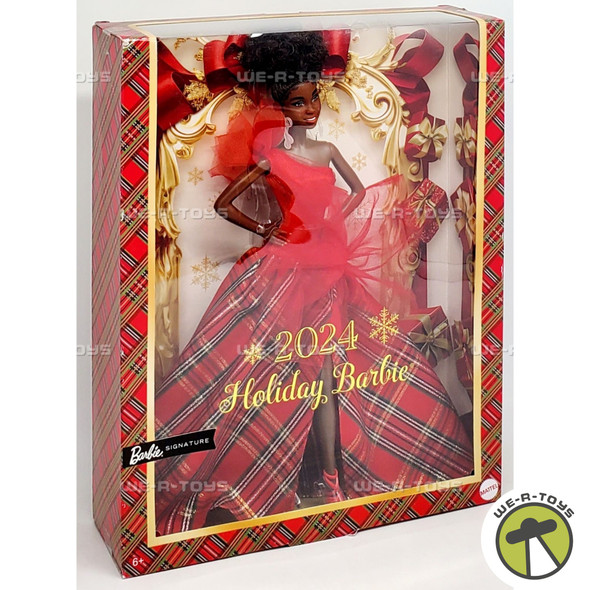 2024 Holiday Barbie Doll African American 2024 Mattel HRM62