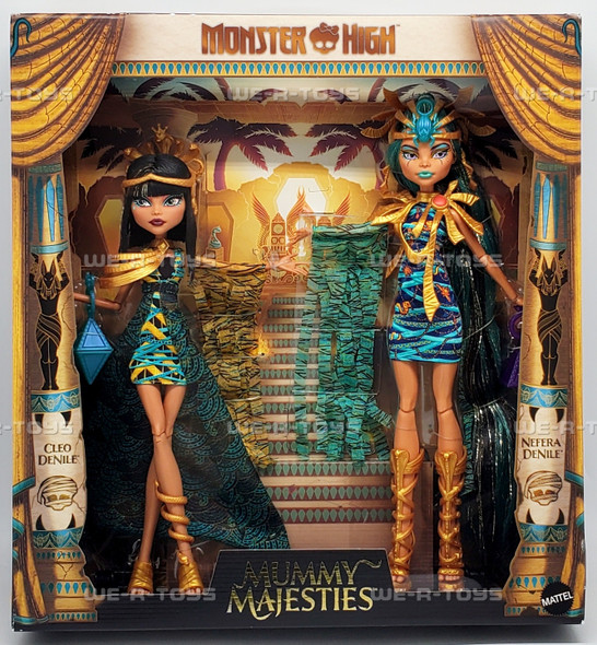 Monster High Mummy Majesties Cleo & Nefera De Nile Doll Set 2024 Mattel HXJ01