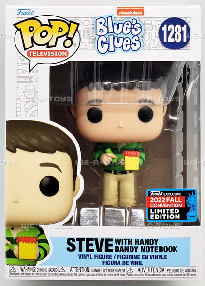 Funko POP Television Blue's Clues Steve with Handy Dandy Notebook 1281 Figure