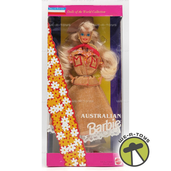 Australian Barbie Dolls of The World Collection Barbie Doll 1993 Mattel #3626