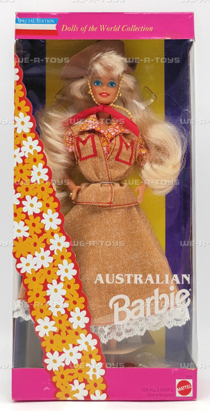Australian Barbie Dolls of The World Collection Barbie Doll 1993 Mattel #3626