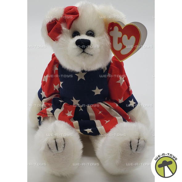 Ty Attic Treasures Franny the Bear Patriotic Plush