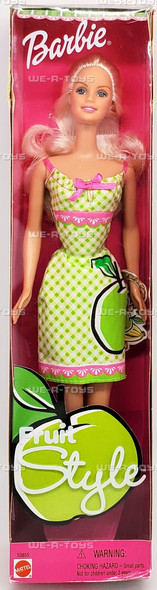Fruit Style Barbie Doll Green Apple 2001 Mattel 53855