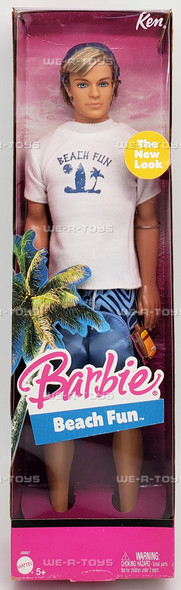 Barbie Fun Beach Ken Doll with New Look 2005 Mattel J6897