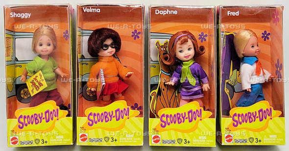 Barbie Scooby Doo Gang Kelly Doll Lot of 4 Mattel 2003 C3124