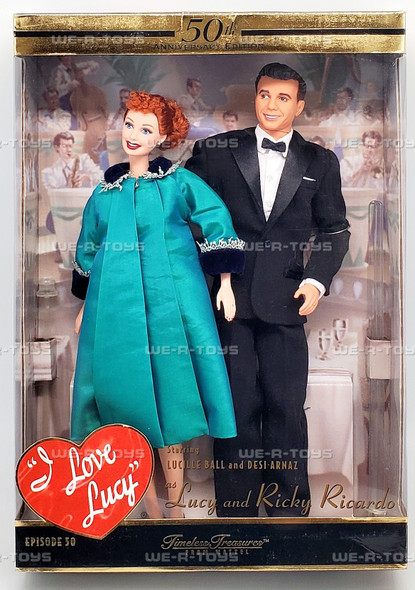 I Love Lucy Episode 50 Lucy and Ricky Ricardo Doll Set 50th Anniversary 28553