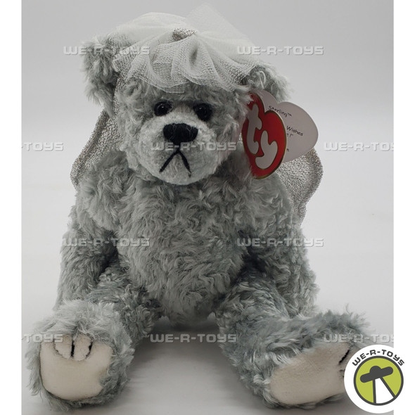 Ty Attic Treasures Sterling the Silver Angel Bear Plush