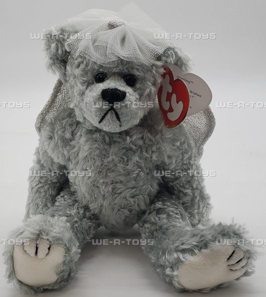 Ty Attic Treasures Sterling the Silver Angel Bear Plush