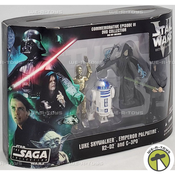 Star Wars Commemorative Episode VI Luke Emperor Palpatine R2-D2 & C-3PO Figures