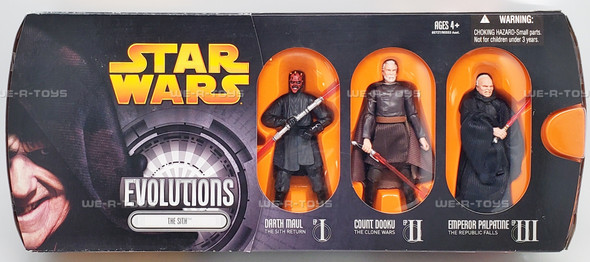Star Wars Evolution The Sith Action Figure Set 2005 Hasbro 85727
