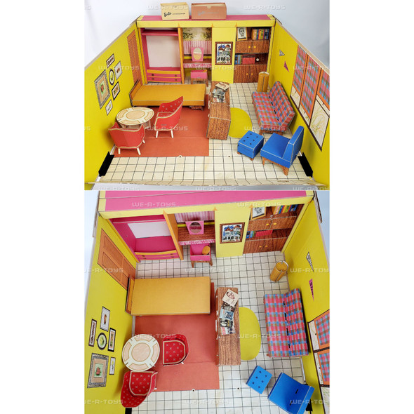 Barbie Doll's Dream House and Furniture Stock Number 816 Mattel 1962