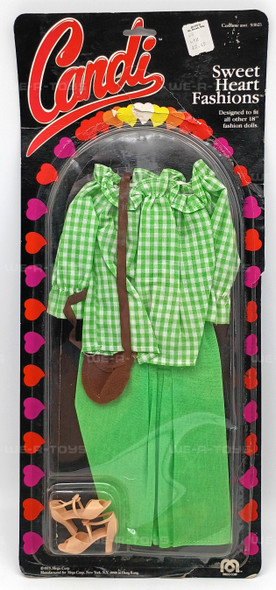 Candi Sweet Heart Fashions Lime Green Shirt & Pants Set 93025 Mego Corp 1979