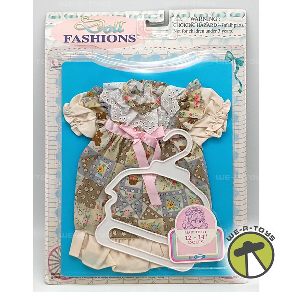 Cititoy Doll Fashions Dress for 12-14 Inch Dolls Bear Print 1990 No. 6496