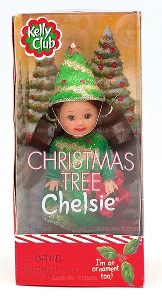 Kelly Club Christmas Tree Chelsie Barbie Doll & Ornament 2001 Mattel No. 55645
