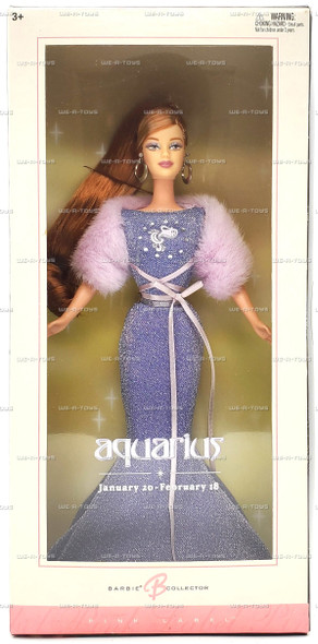 Aquarius Barbie Doll The Zodiac Collection Pink Label 2004 Mattel #C6238
